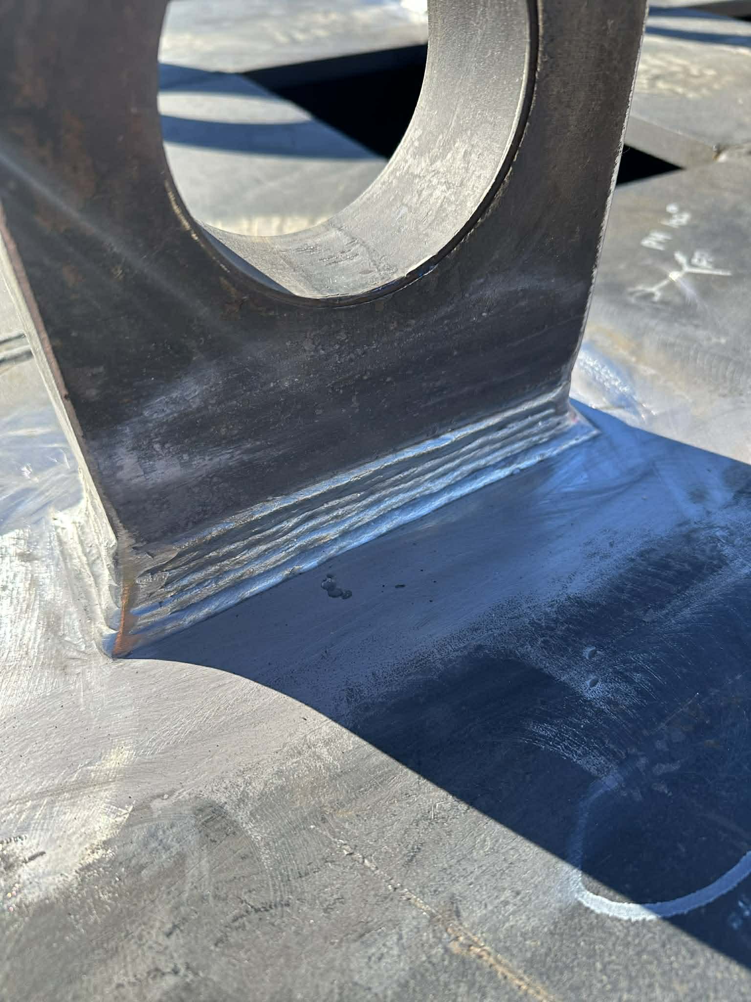 Precision weld on steel support bracket, Ultra Welder Gold Coast